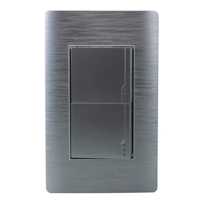 PLACA PINMARK ALUMINIO 2 APAGADORES ESCALERA