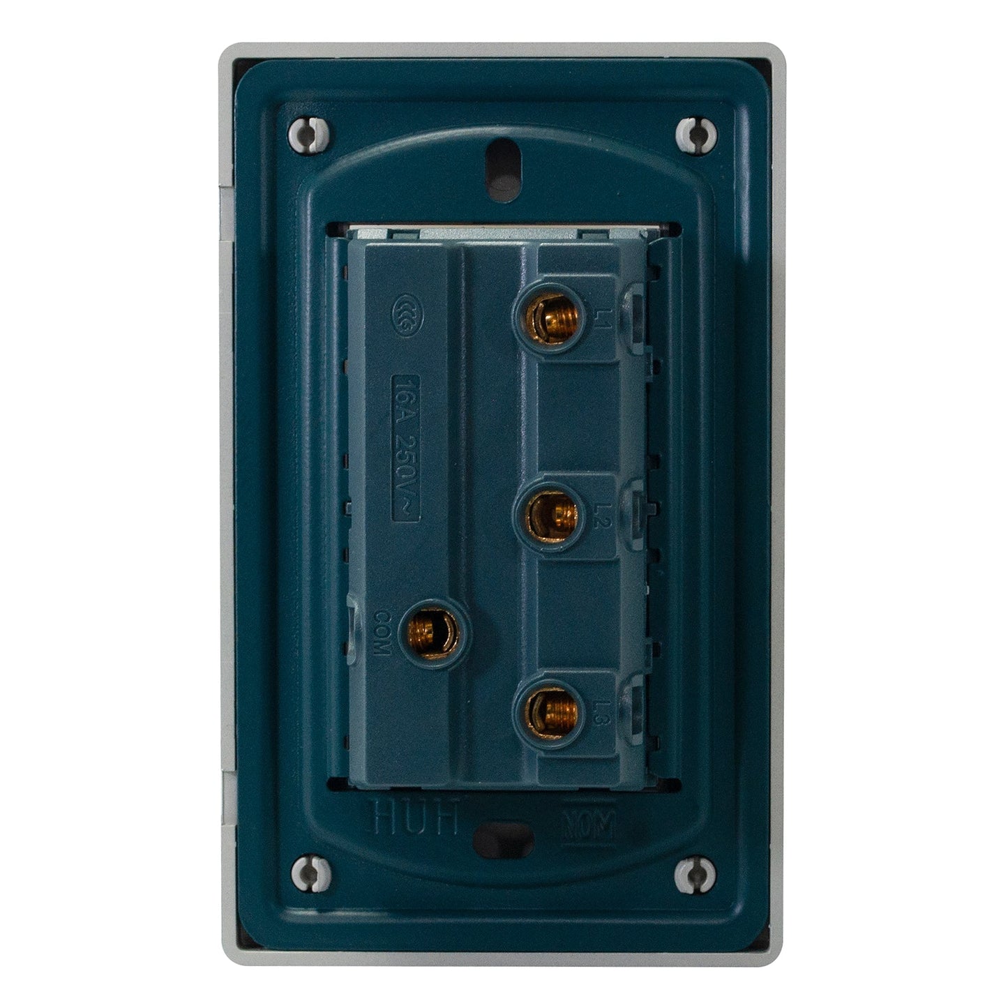 PLACA PINMARK ALUMINIO 3 APAGADORES SENCILLOS