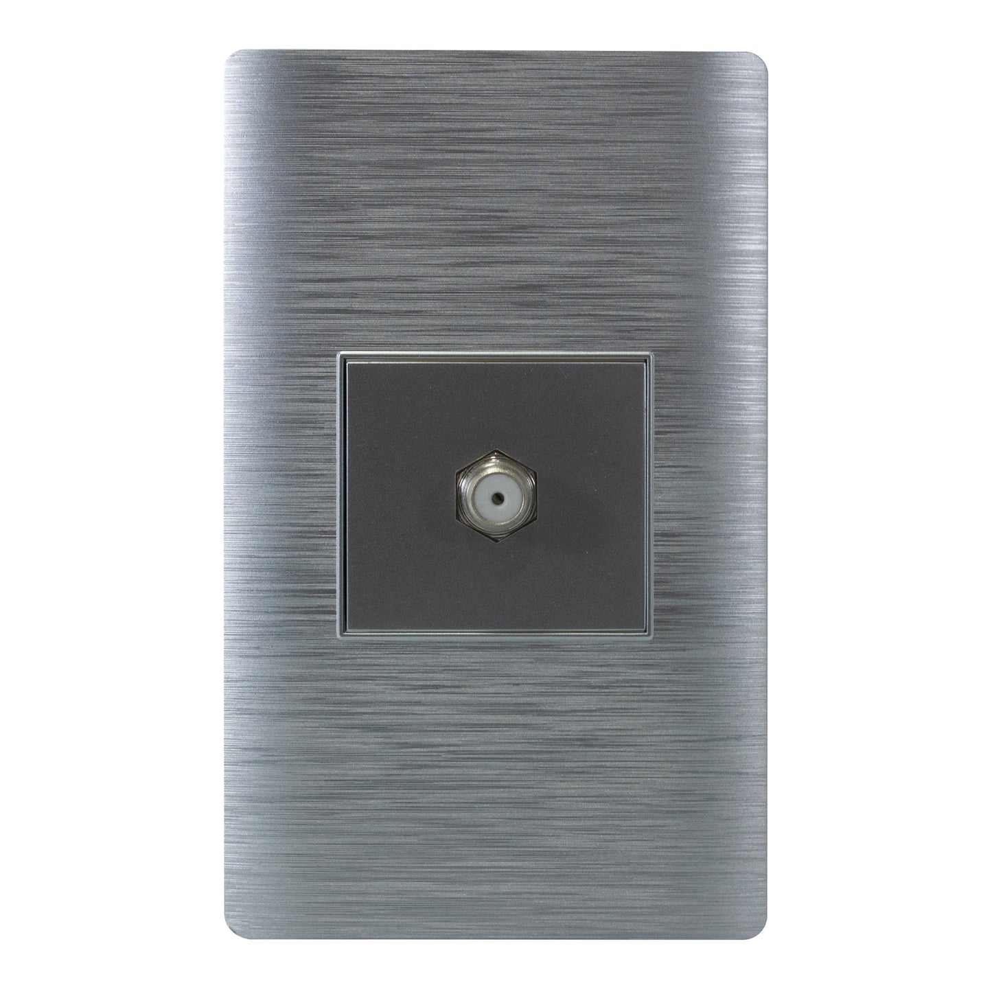 PLACA PINMARK ALUMINIO 1 MODULO COAXIAL