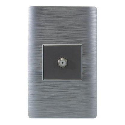 PLACA PINMARK ALUMINIO 1 MODULO COAXIAL