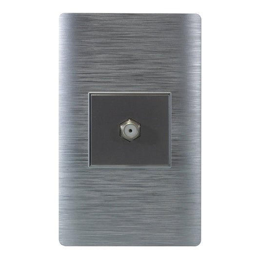 PLACA PINMARK ALUMINIO 1 MODULO COAXIAL