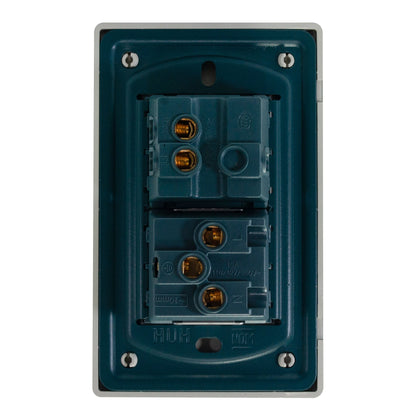 PLACA PINMARK ALUMINIO 1 APAGADOR Y CONTACTO