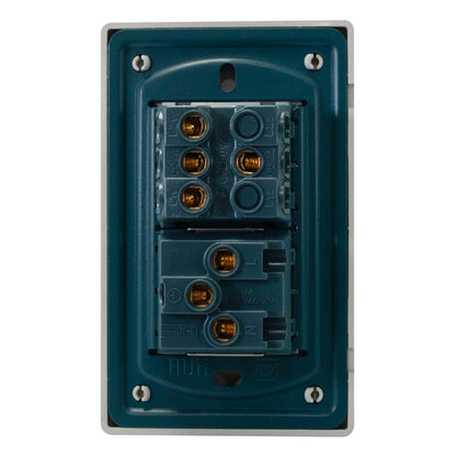 PLACA PINMARK ALUMINIO 2 APAGADORES Y CONTACTO