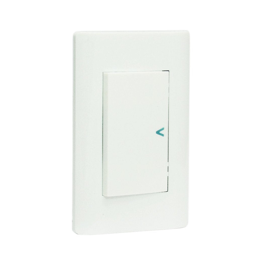 Placa Lucek c/1 apagador sencillo blanco