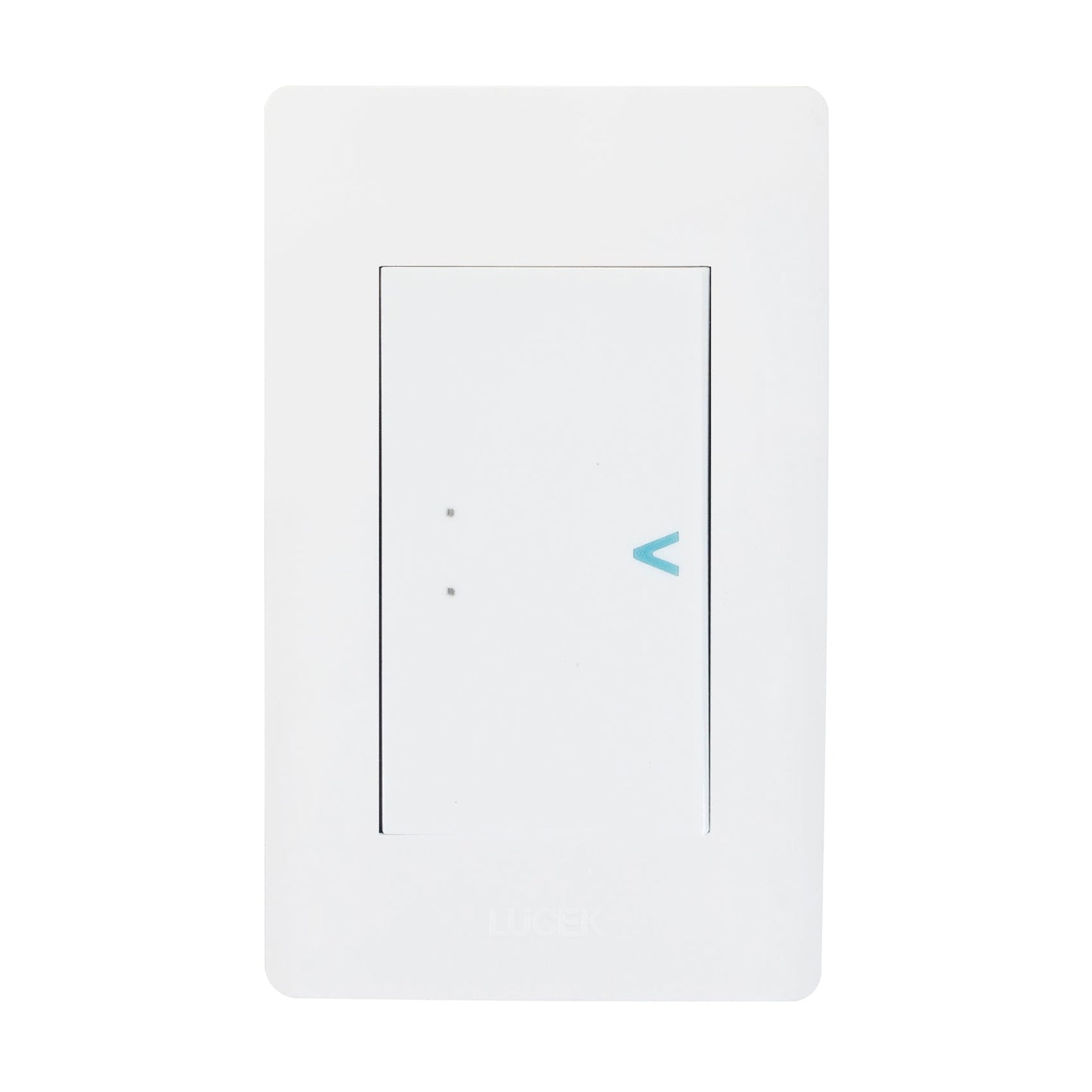 Placa Lucek c/1 apagador escalera blanco