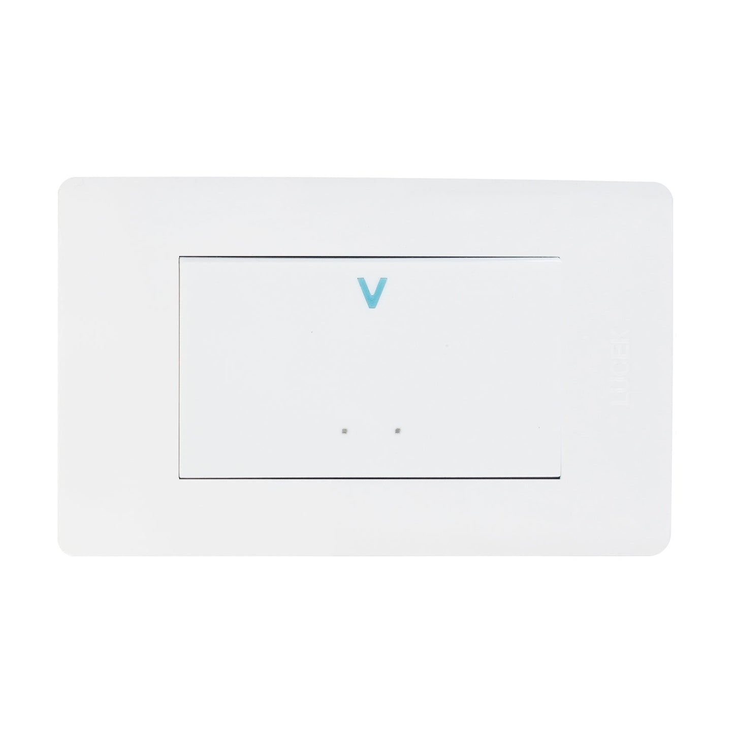 Placa Lucek c/1 apagador escalera blanco