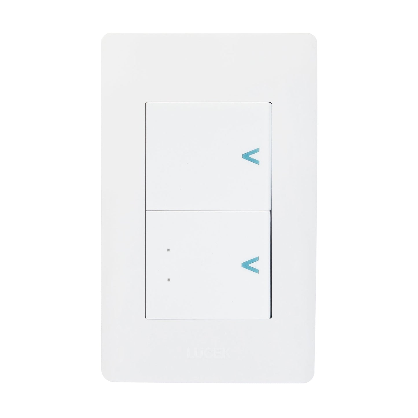 Placa Lucek c/ apagador sencillo y escalera blanco