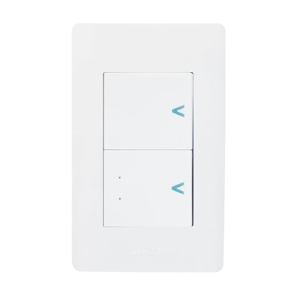 Placa Lucek c/ apagador sencillo y escalera blanco