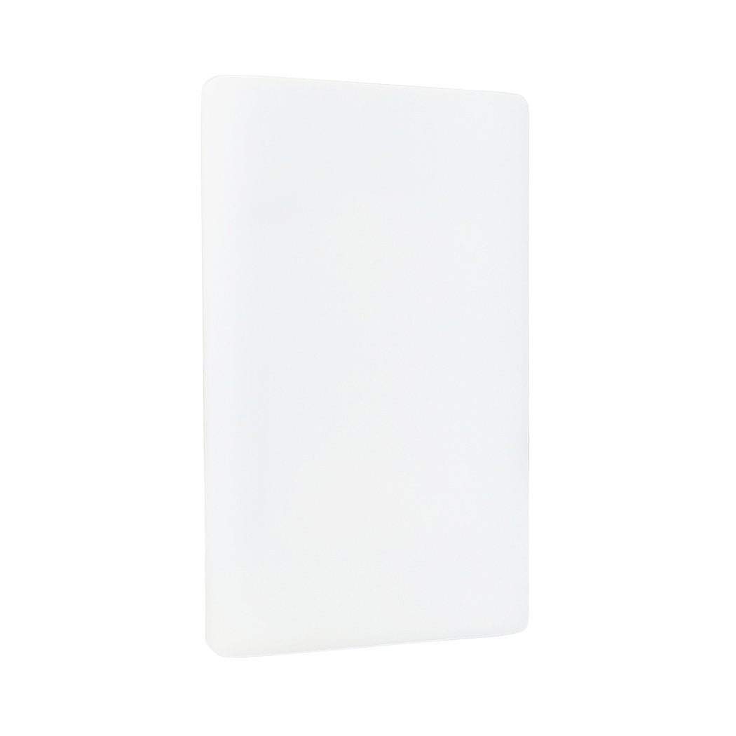 Placa Lucek ciega blanca