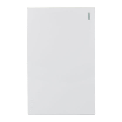 PLACA LUCEK FLAT 1 APAGADOR SENCILLO BLANCA