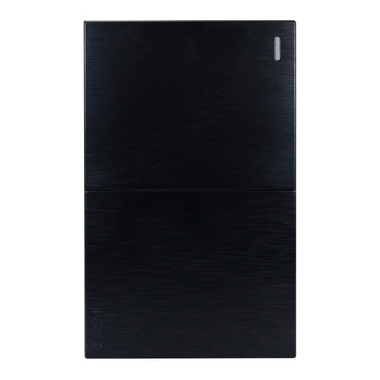 PLACA LUCEK FLAT 2 APAGADORES SENCILLOS NEGRA