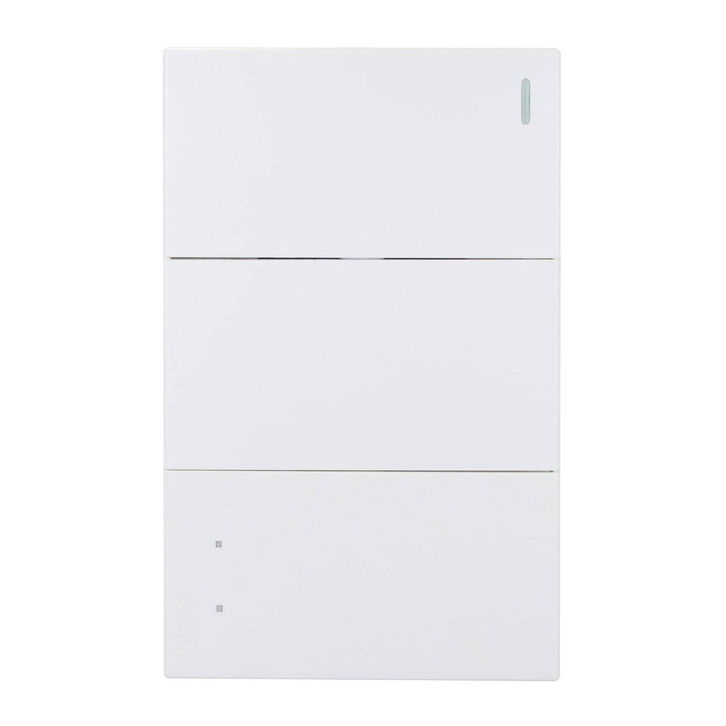 PLACA LUCEK FLAT 2 APAGADOR SENCILLO 1 APAGADOR ESCALERA BLA