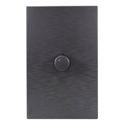 PLACA LUCEK FLAT DIMMER PLATA