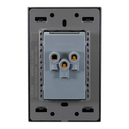 PLACA LUCEK FLAT DUPLEX PLATA