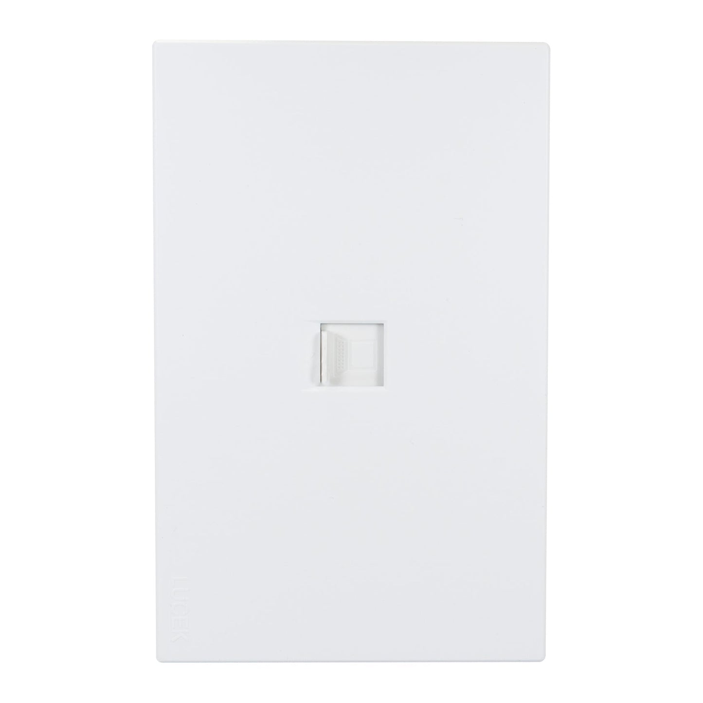 PLACA LUCEK FLAT TOMA UTP BLANCA