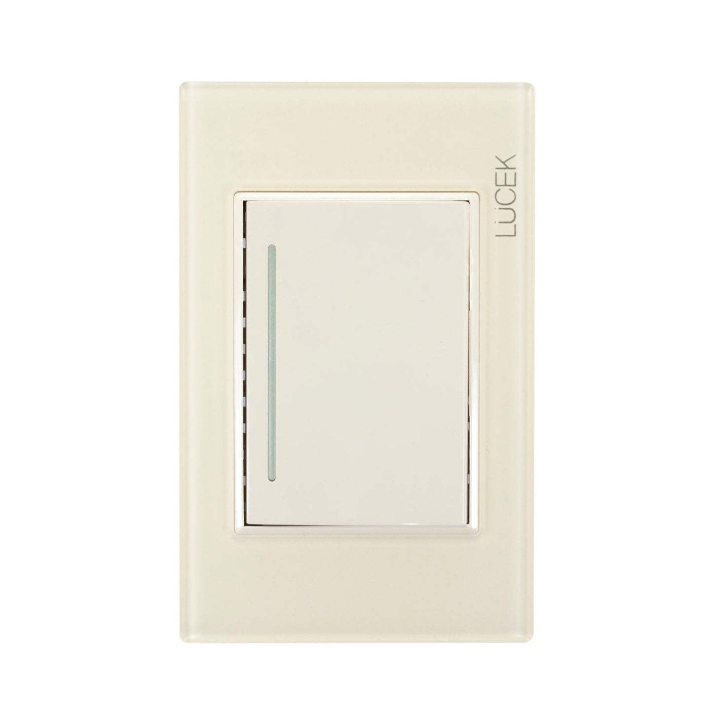 Placa Lucek colors apagador sencillo hueso