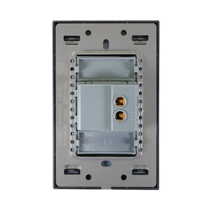 Placa Lucek colors apagador sencillo negro