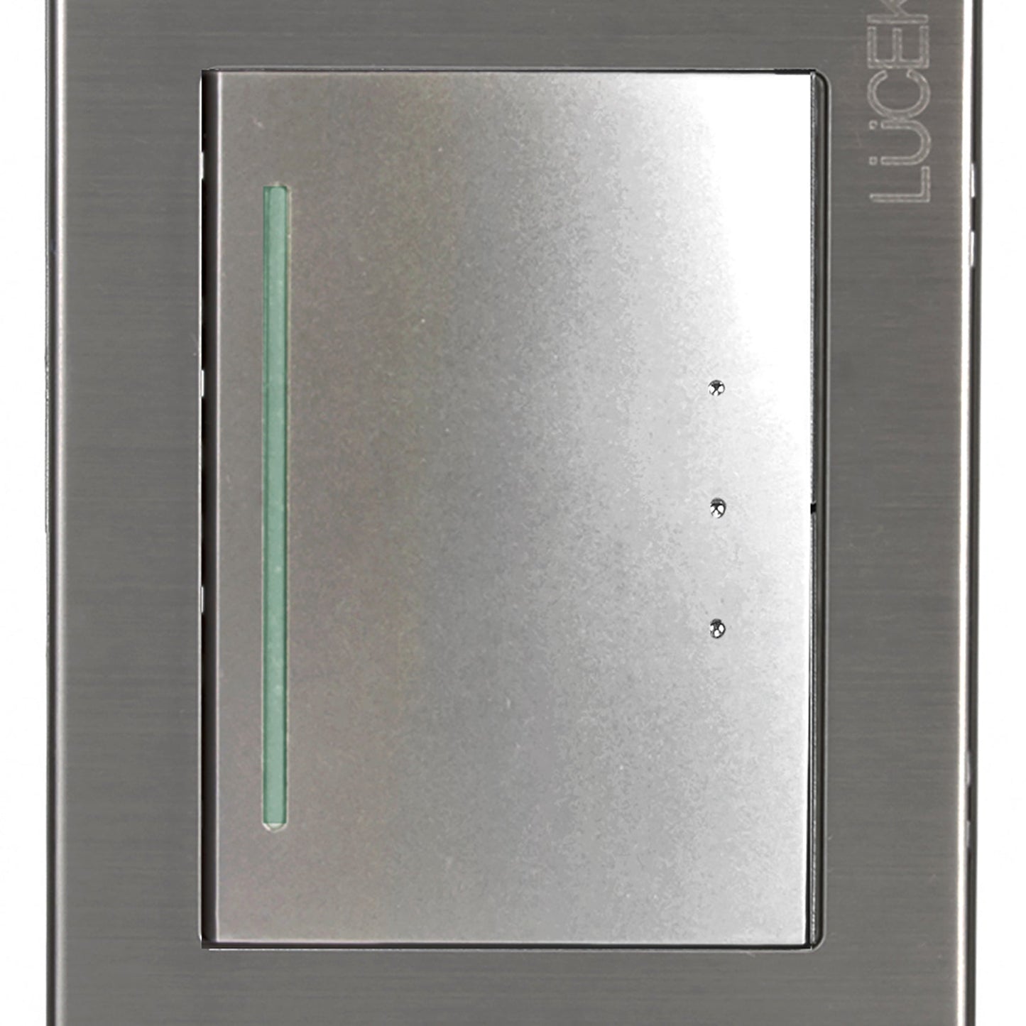Placa Lucek metal 1 apagador sencillo plata