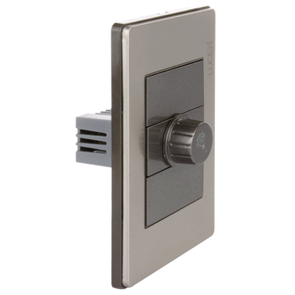 Placa Lucek metal dimmer anonizado