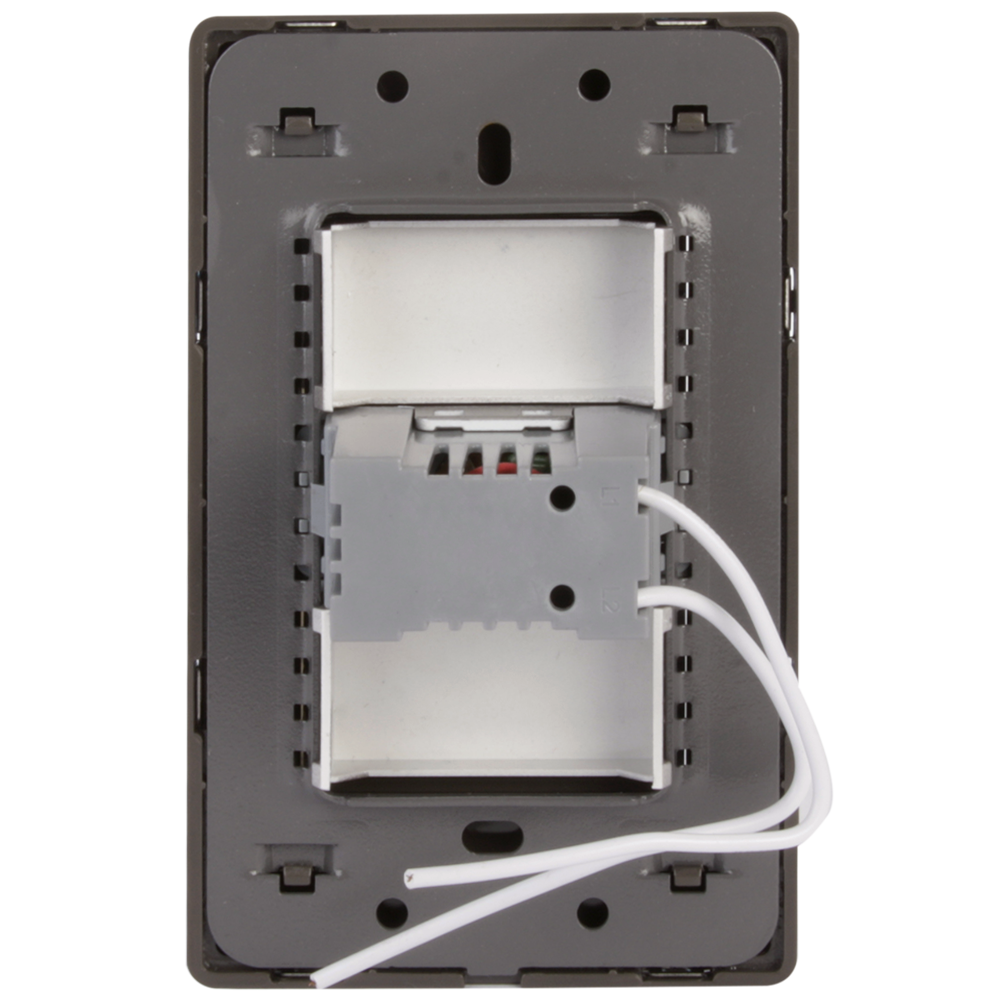 Placa Lucek metal dimmer anonizado