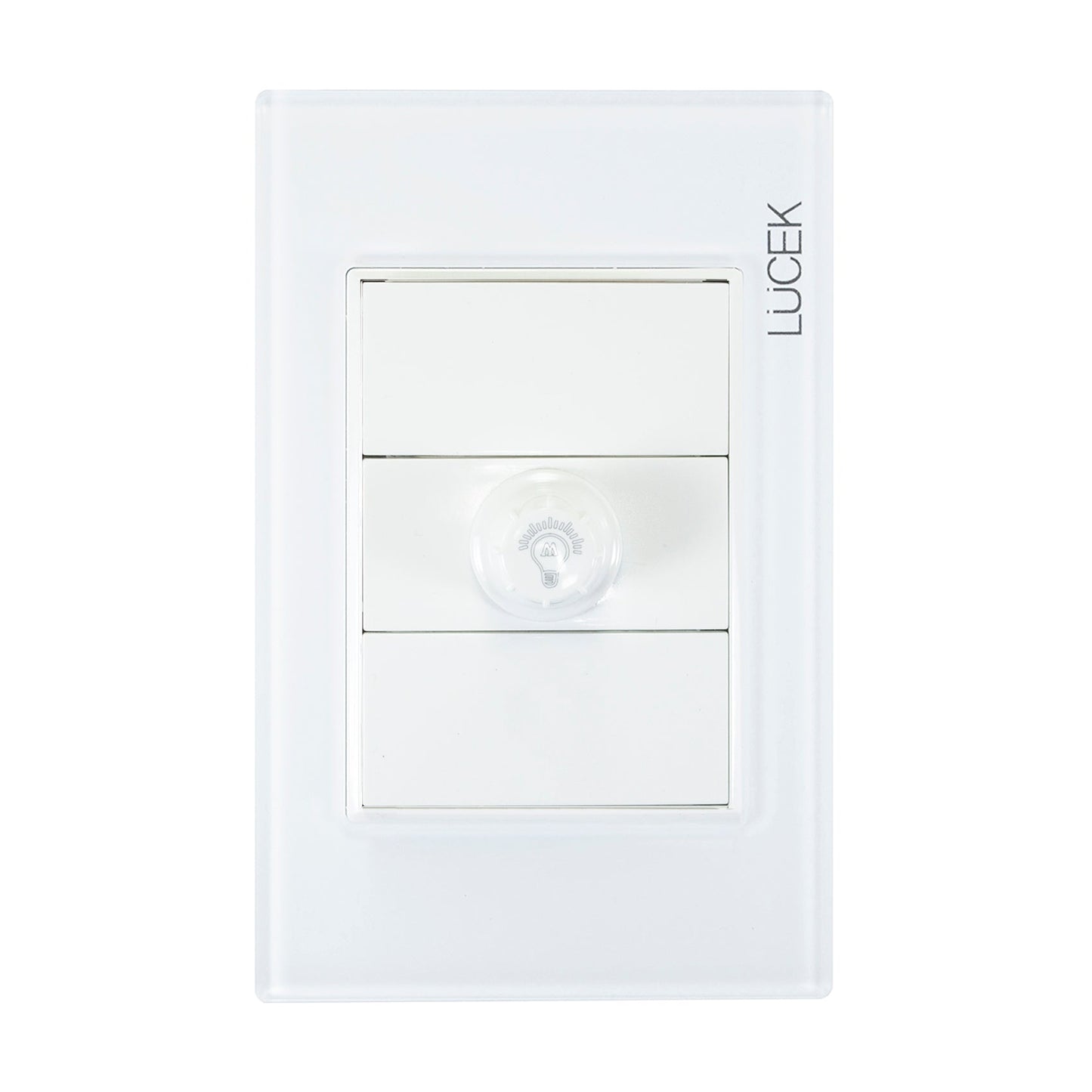 Placa Lucek colors dimmer blanco