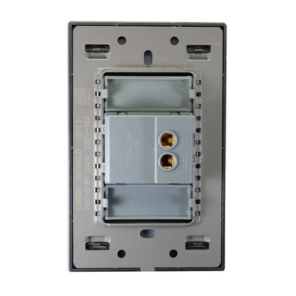 Placa Lucek metal Botón timbre anonizado