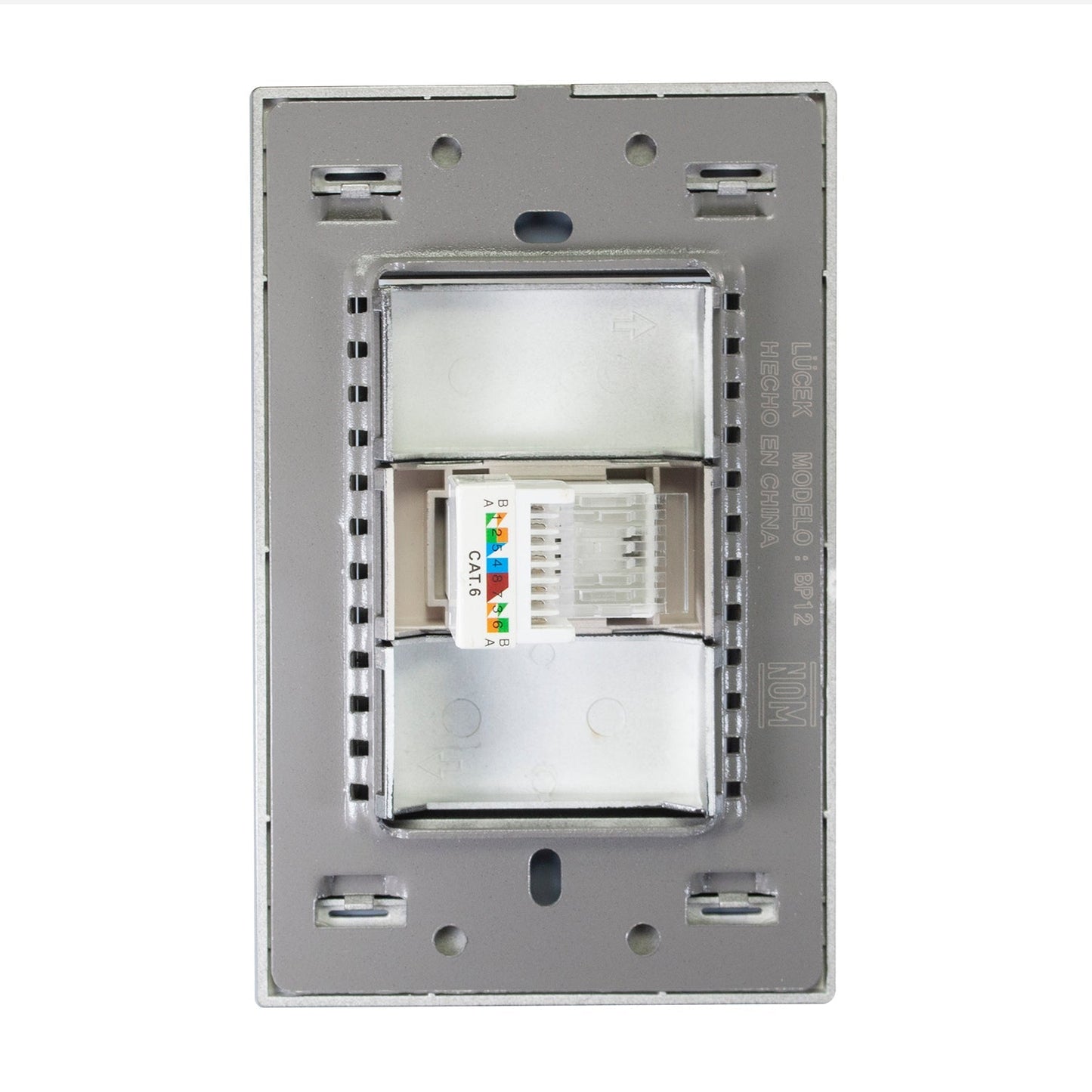 Placa Lucek metalica anonizado jack jr45