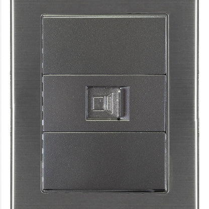 Placa Lucek metalica anonizado jack jr45