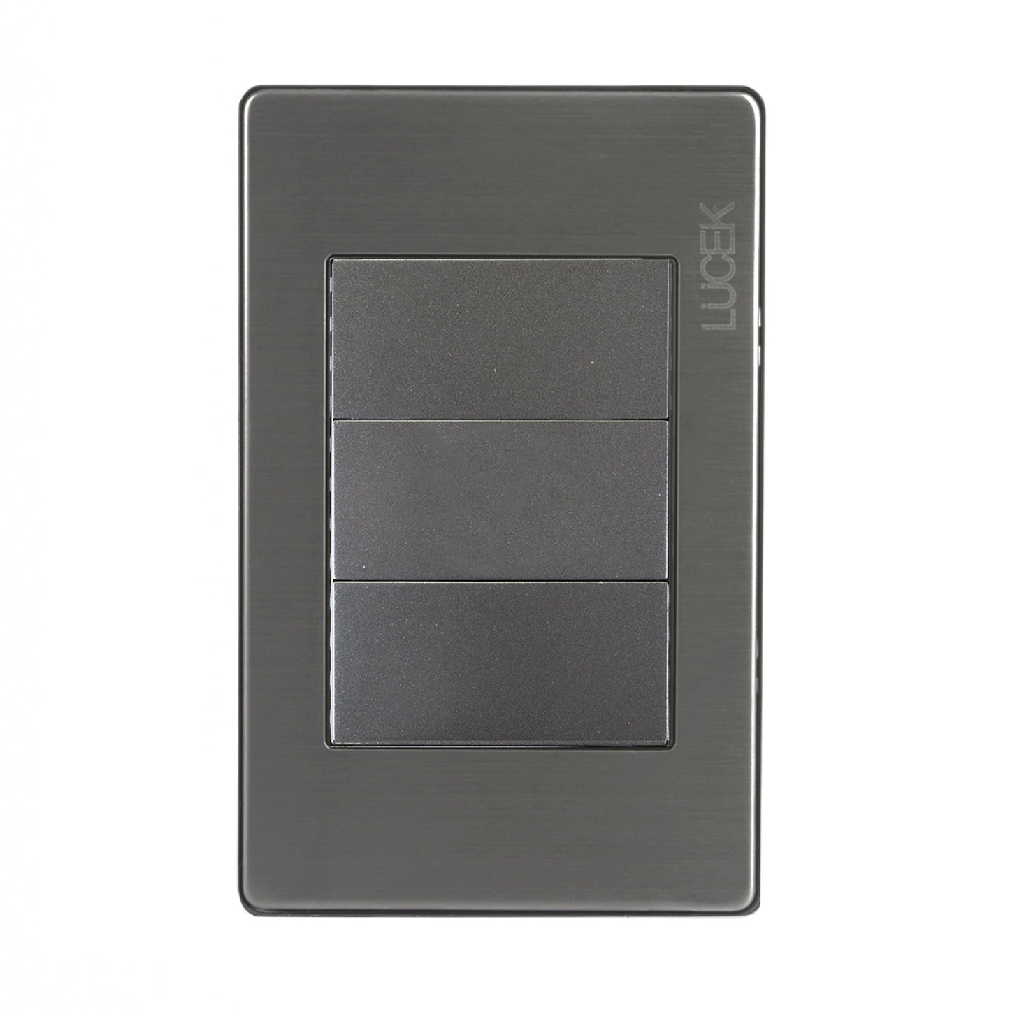 Placa Lucek metalica ciega anonizada