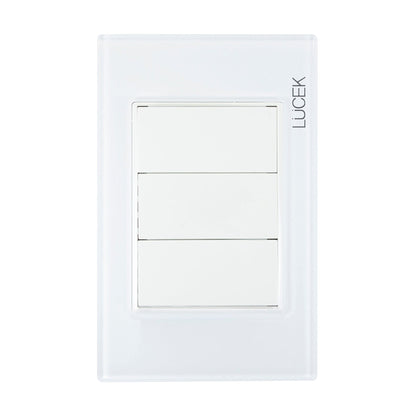 Placa Lucek colors ciega blanco