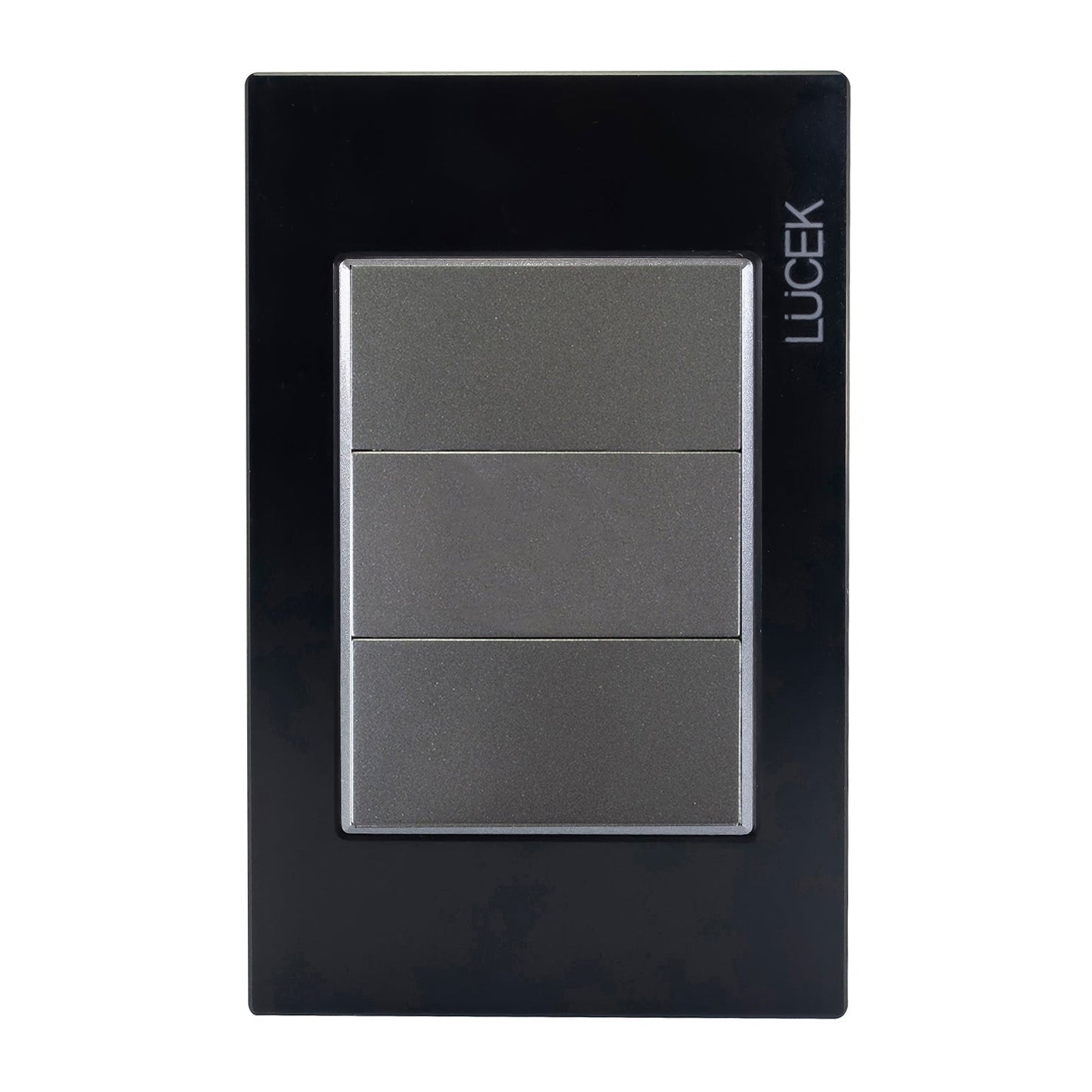 Placa Lucek colors ciega negro