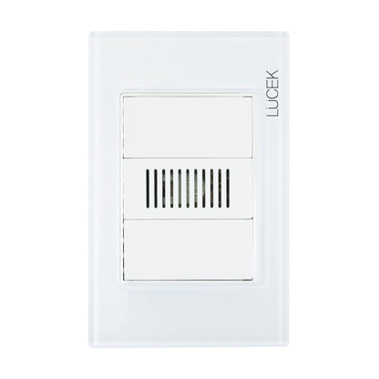 Placa Lucek colors zumbador blanco