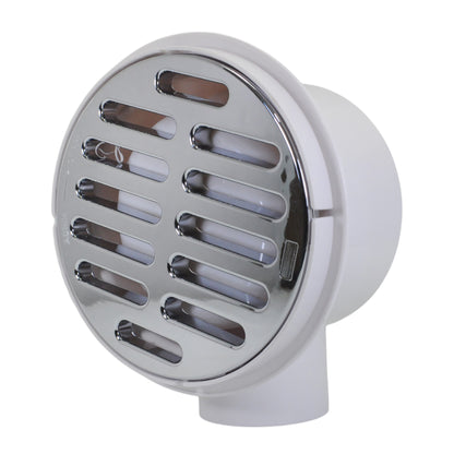 COLADERA CNX LATERAL REDONDA 5"" ABS CROMADA"