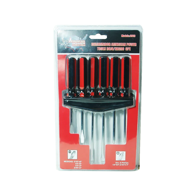 Desarmador American Power Rojo/Ngo 6Pz