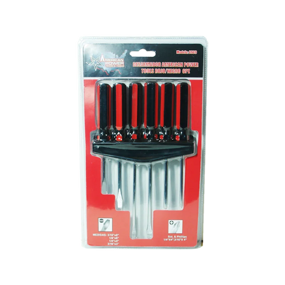 Desarmador American Power Rojo/Ngo 6Pz