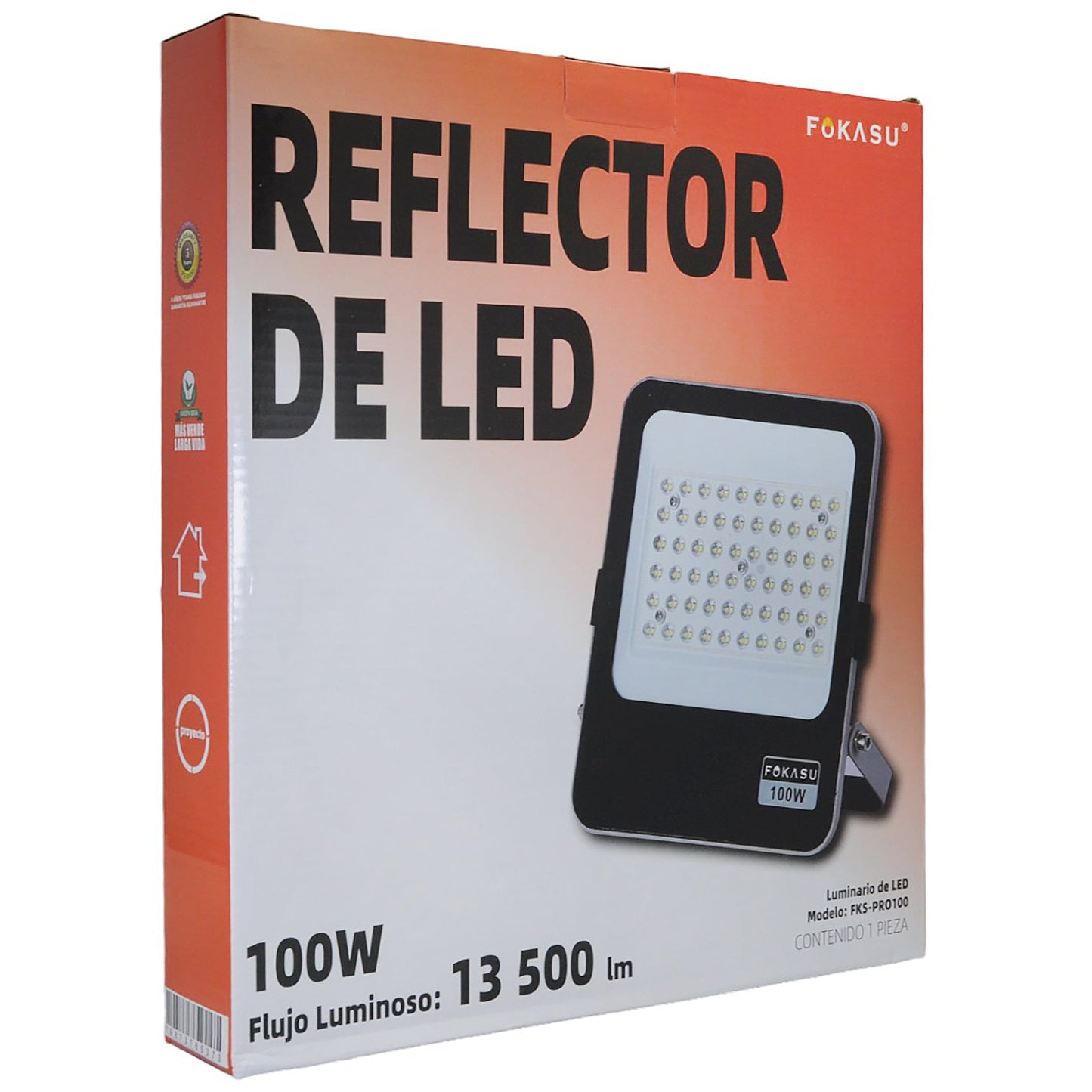 REFLECTOR FOKASU PRO LED 100W 6500K 13500 LM IP67