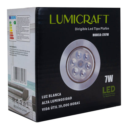 Empotrado Lumicraft Led  7W Dirigible Frío