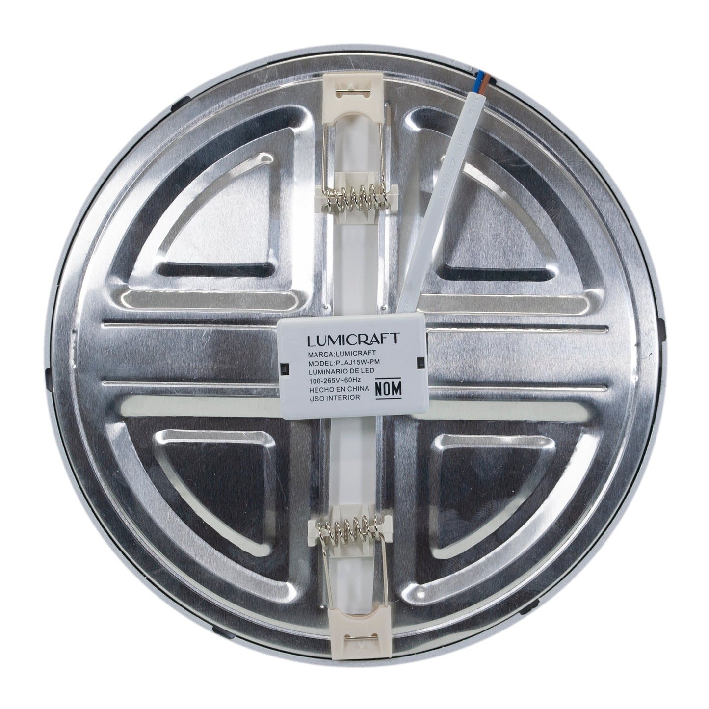 EMPOTRADO LUMICRAFT LED  15W AJUSTABLE ORILLA PLATA MATE