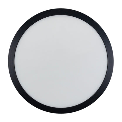 LUMINARIO DE SOBREPONER LUMICRAFT  18W REDONDO NEGRO FRÍO