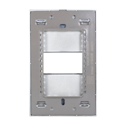 Placa Lucek colors metalica 1 ventana blanco