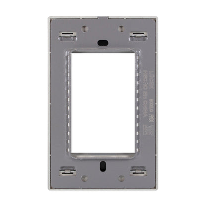 Placa Lucek colors metalica 3 ventanas negro