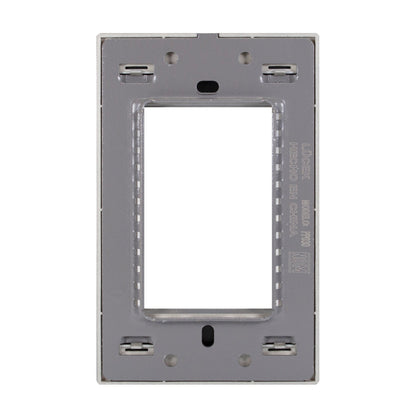 Placa Lucek colors metalica 3 ventanas rosa