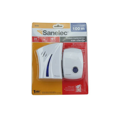 Timbre Sanelec inalambrico 32 melodias mod. 2646