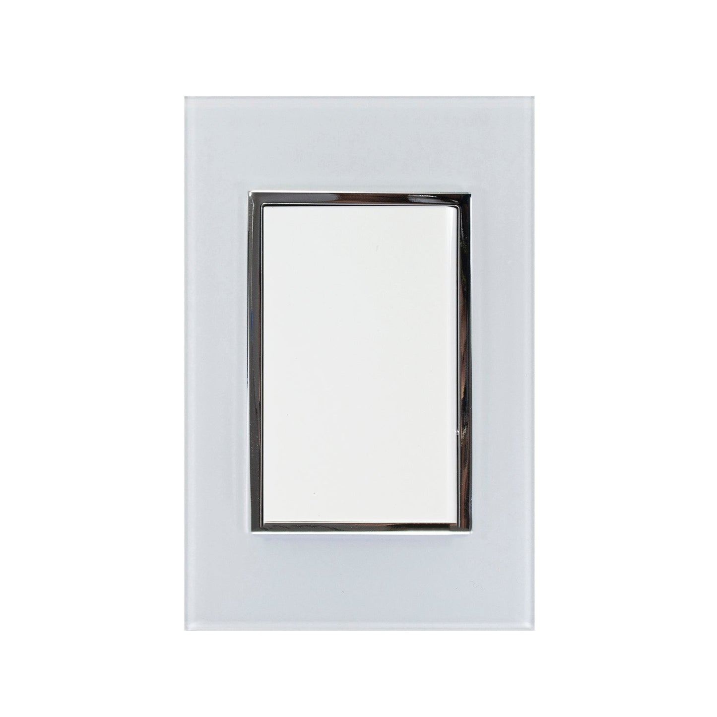 Placa Sanelec venecia con apagador de escalera blanco