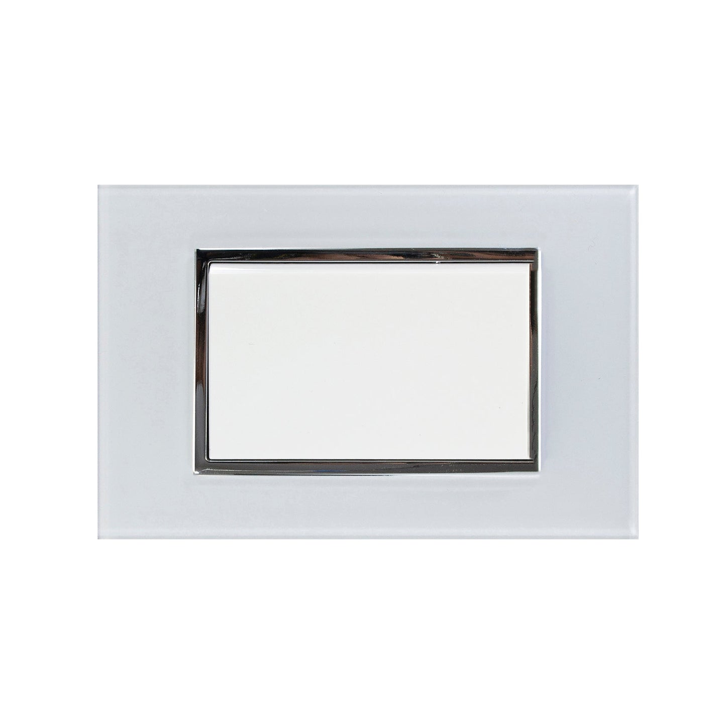 Placa Sanelec venecia con apagador de escalera blanco