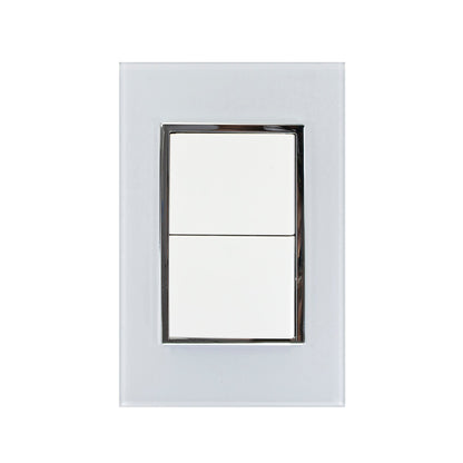 Placa Sanelec venecia con 2 apagadores