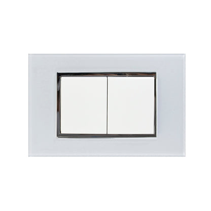 Placa Sanelec venecia con 2 apagadores