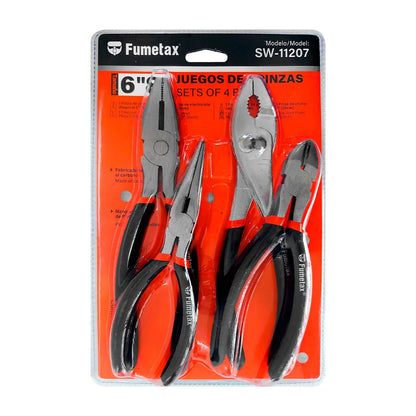 PINZA FUMETAX JGO 4PZ 6 Y 8