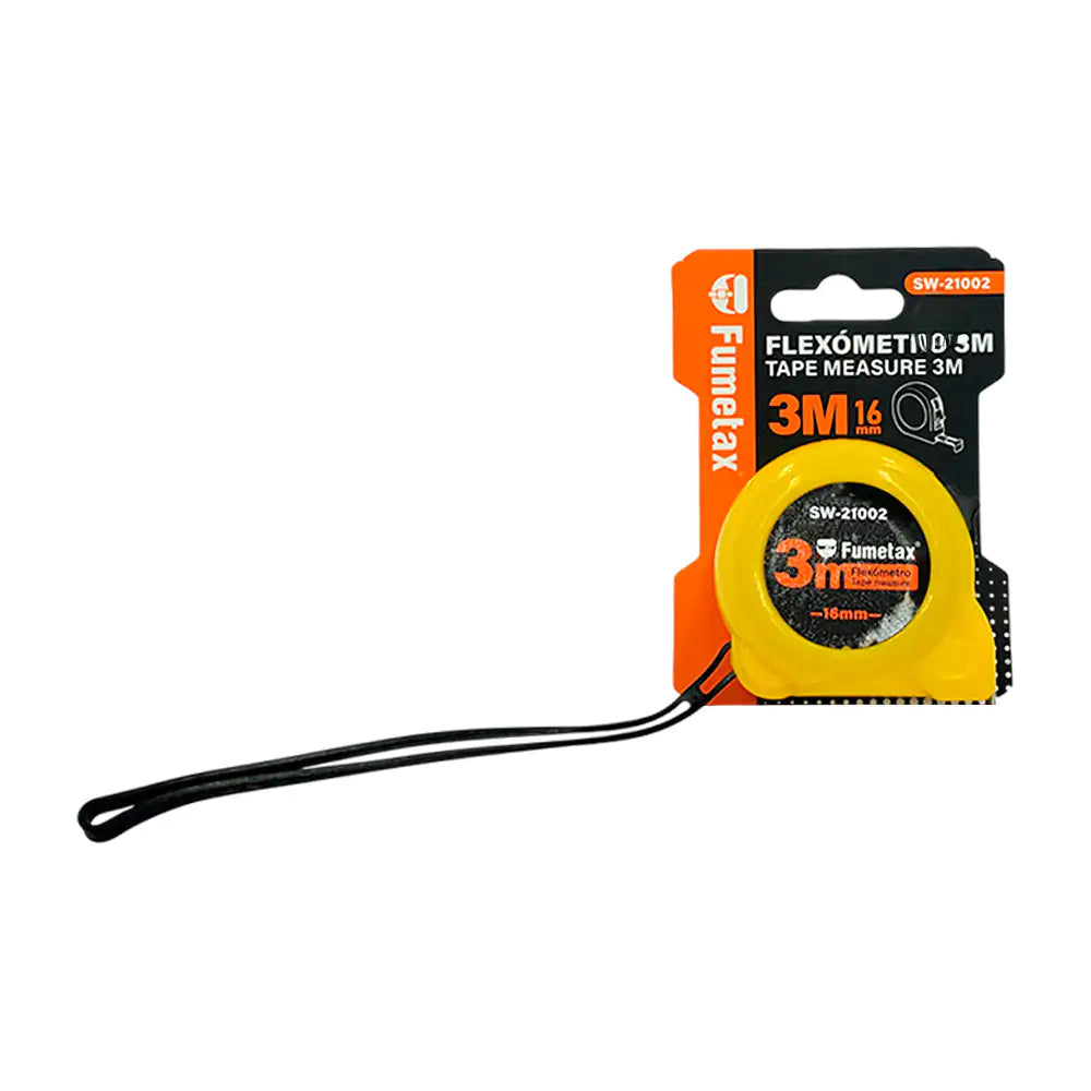 FLEXOMETRO FUMETAX 3MTS AMARILLO