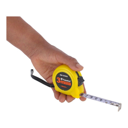 FLEXOMETRO FUMETAX 3MTS AMARILLO